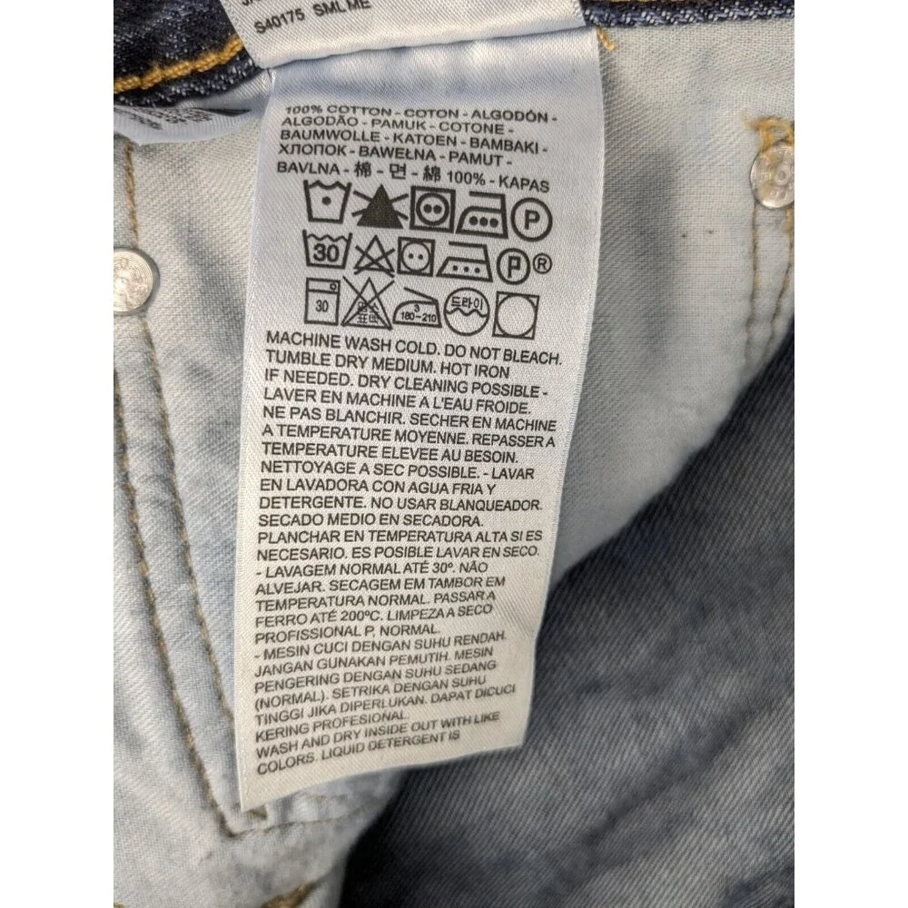 Levis 505 Regular Fit Jeans Mens‎ 40x30 Blue Straight Leg Medium Wash Denim
